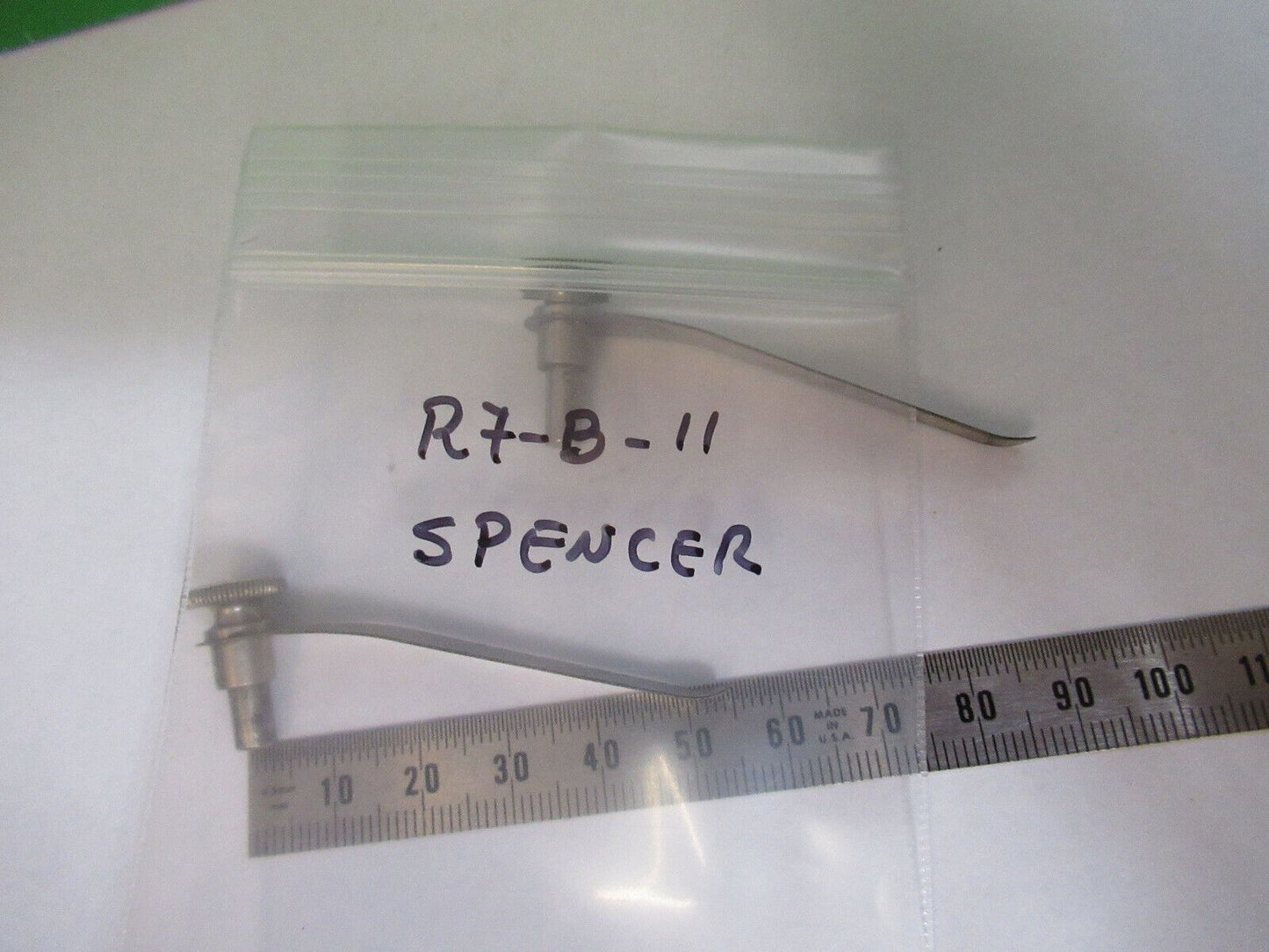 SPENCER AO  PAIR CLIPS STAGE MICROSCOPE PART AS PICTURED #R7-B-11x