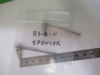 SPENCER AO  PAIR CLIPS STAGE MICROSCOPE PART AS PICTURED #R7-B-11x