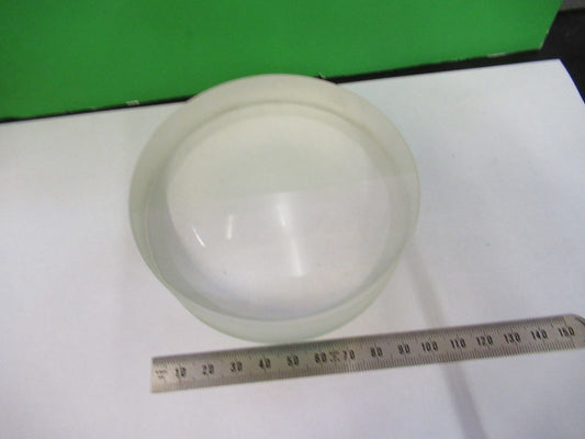 HUGE OPTICAL PLANO CONCAVE THICK GLASS MIL SPEC OPTICS AS PICTURED V3-A-13