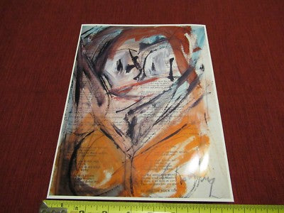 Vintage Rare Photo of Art of Willem De Kooning Dutch American Painter