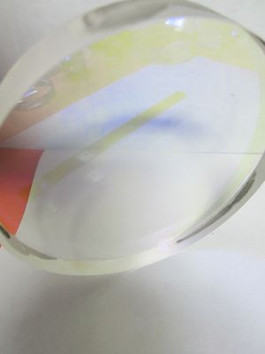 Optical Coated Glass [scratches + voids on coatiing] Optics