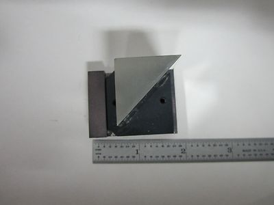 OPTICAL MICROSCOPE PART DMR LEICA MOUNTED MIRROR OPTICS AS IS BIN#D2-P-18