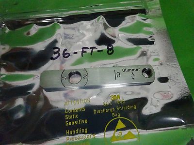 MICROSCOPE PART SLIDE QUARTER WAVE GLIMMER MICA OPTICS #36-FT-8