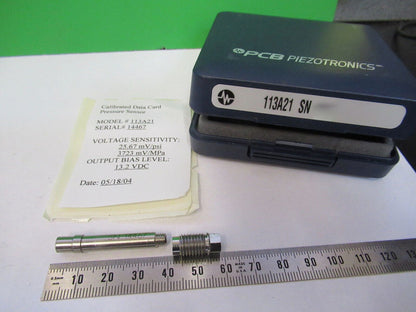 PCB PIEZOTRONICS 113A21 PIEZO PRESSURE SENSOR  MICROPHONE AS PICTURED #Z6-A-68