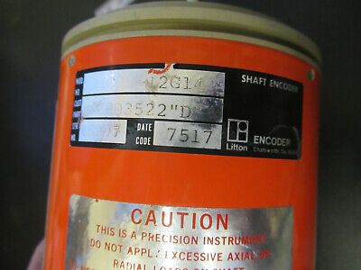 LITTON SHAFT ENCODER [bent bottom] AS PICTURED &5k-ft-70