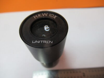 UNITRON JAPAN HKW10X LENS EYEPIECE MICROSCOPE PART OPTICS AS PICTURED &85-B-123