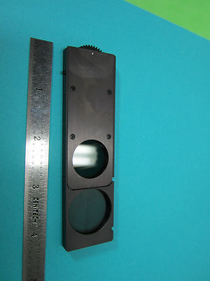 MICROSCOPE PART POLARIZER SLIDE GERMANY POLARIZED OPTICS AS PICTURED BIN#B6-05