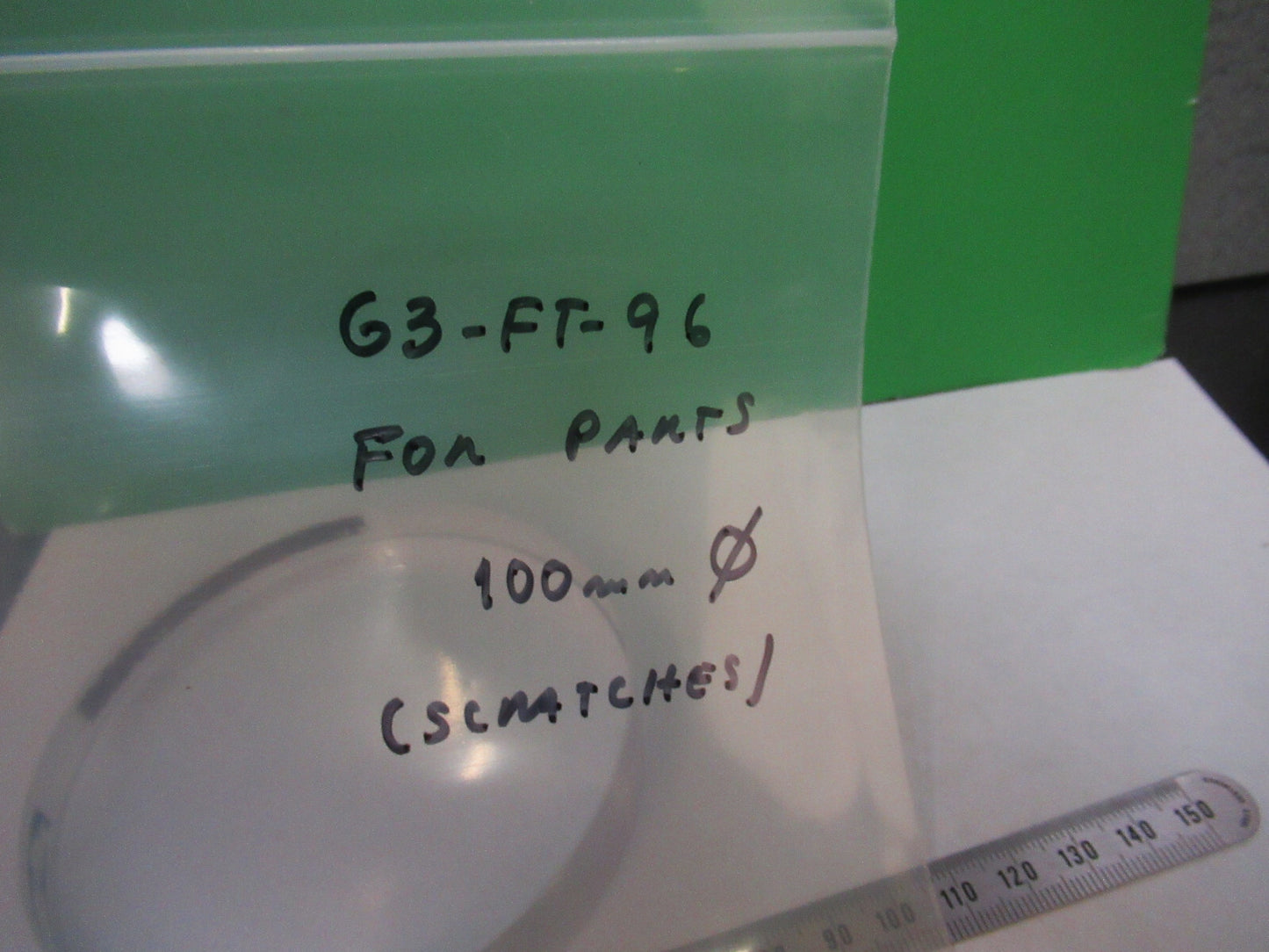 or Repair Optical Flat Substrate Fused silica 4" Pictured
