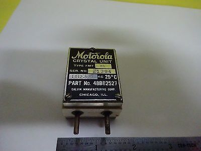 ANTIQUE QUARZ FUNKKRISTALL US 1944 MOTOROLA WWII FREQUENZSTEUERUNG #W7-54