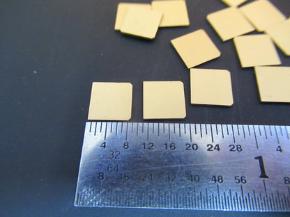 Lot Y-cut Gold Plated Quartz Piezoelectric Blanks Ultrasonic Sensor