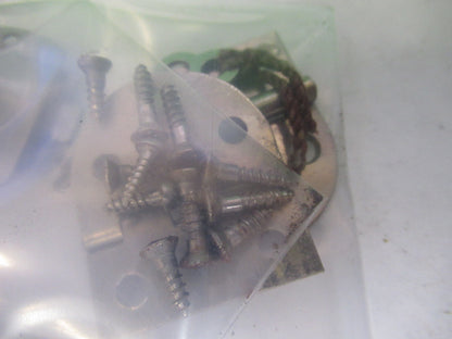 BAUSCH LOMB LOCK HINGES + KEY for wood cabinet MICROSCOPE PART AS PIC X2-A-03