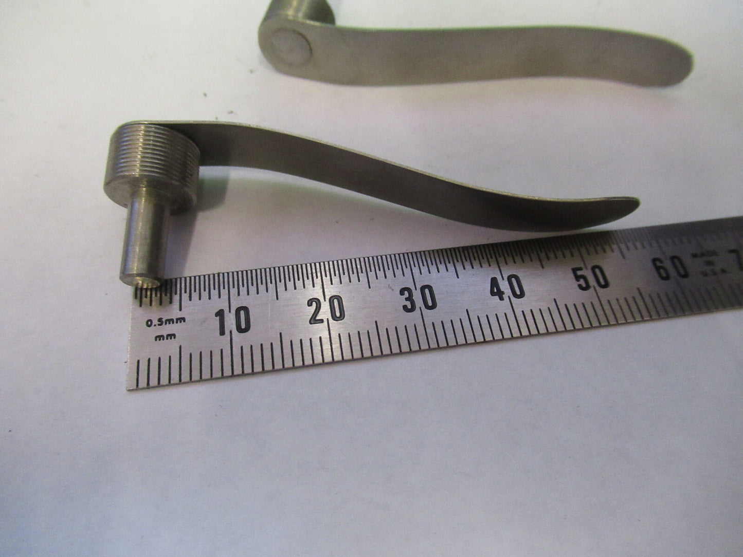 Antique Bausch & Lomb Pair Clips Microscope Part