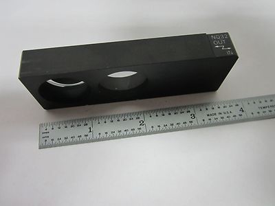 MICROSCOPE PART NIKON FILTER SLIDE ND32 METAL FRAME OPTICS AS IS BIN#K9-46-B