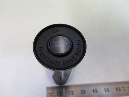 ANTIQUE ERNST LEITZ WETZLAR 6X EYEPIECE OCULAR MICROSCOPE PART AS PIC X2-A-43