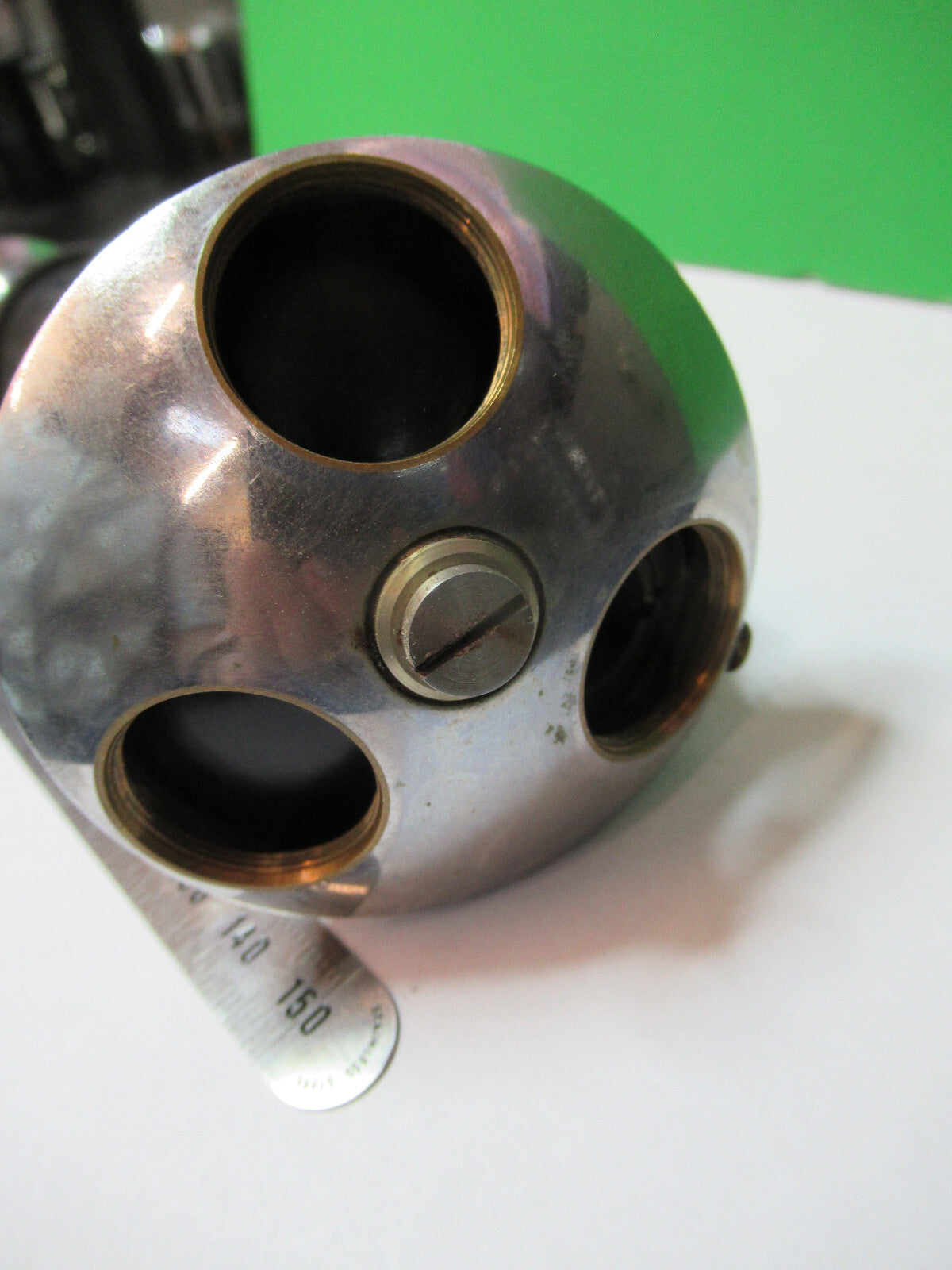 Antique Olympus Japan Tubus + Nosepiece Microscope Part