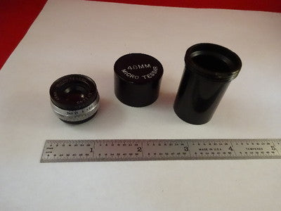 Microscope Part Tessar Bausch & Lomb Objective Lens 48 mm Optics