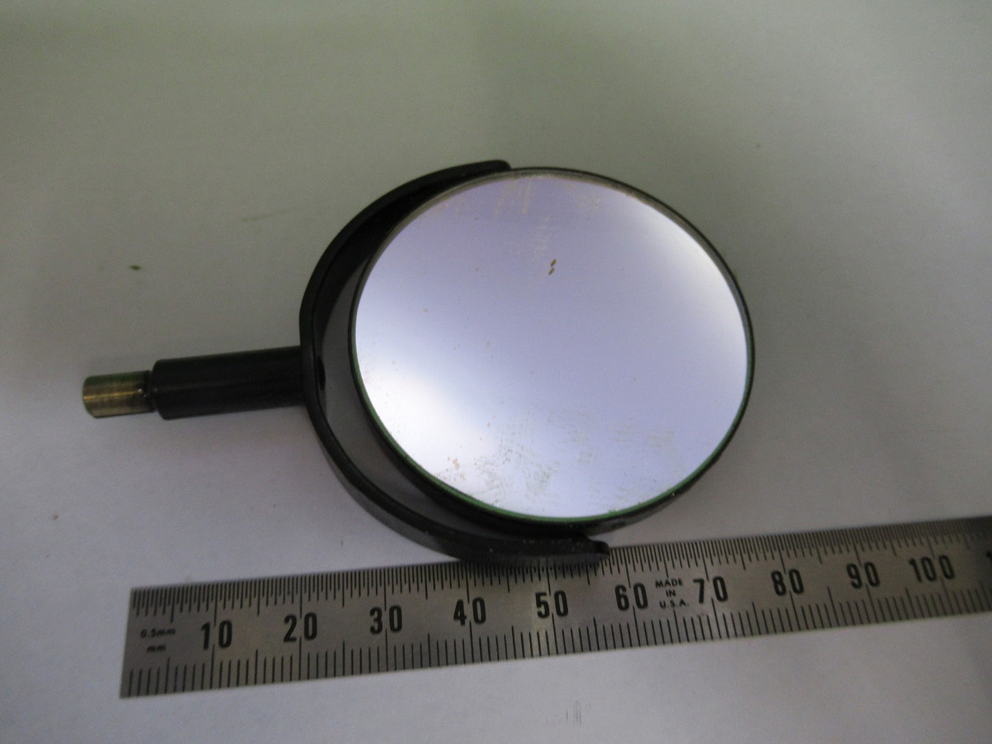 ANTIQUE BAUSCH LOMB MIRROR ASSEMBLY OPTICS MICROSCOPE PART AS PICTURED U9-A-13