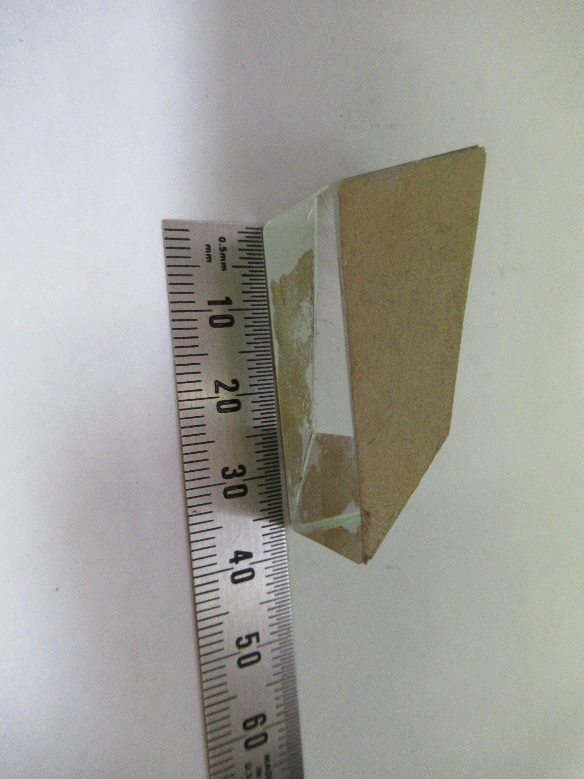 BAUSCH LOMB GLASS PRISM OPTICS MICROSCOPE OPTICAL PART AS PICTURED 98-A-13