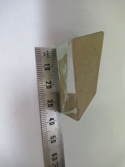 BAUSCH LOMB GLASS PRISM OPTICS MICROSCOPE OPTICAL PART AS PICTURED 98-A-13