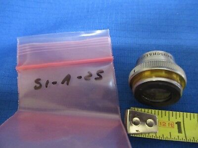 BAUSCH LOMB OPTICS OBJECTIVE LENS ??mm MICROSCOPE PART AS PICTURED &S1-A-25