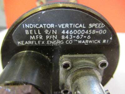 BELL 206 INDICATOR VERTICAL SPEED AIRCRAFT PART 446000458-00 AS PICTURED C1-A-07