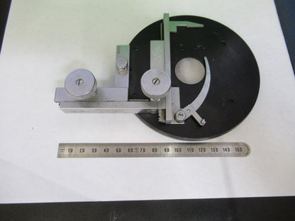 LEITZ WETZLAR GERMANY POL XY TABLE STAGE MICROSCOPE PART AS PICTURED X7-A-92