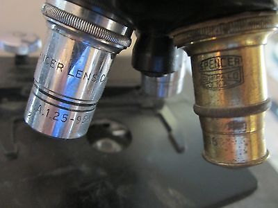 OPTICAL VINTAGE ANTIQUE MICROSCOPE SPENCER BUFFALO AS IS OPTICS #LOBBY