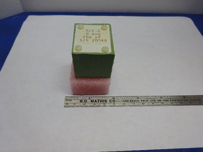 CAPACITOR 200 pF ZERO OHM R/C-2 ELECTRIC COMPONENT  AS IS #84-56