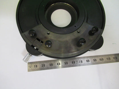 CARL ZEISS POL ROTABLE STAGE TABLE MICROSCOPE PART AS PICTURED F4-B-13