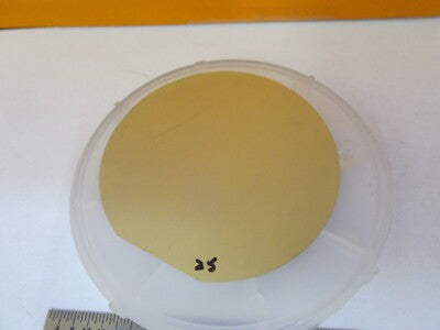 COLLECTABLE GOLD PLATED SILICON WAFER WITH ELECTRONIC COMPONENTS AS PIC &H8-C-34