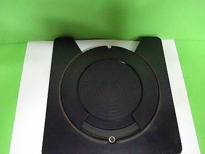 MICROSCOPE PART LEITZ GERMANY ROTABLE STAGE TABLE AS IS  BIN#67-01