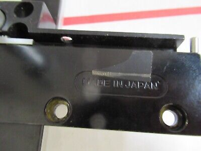 MICROMETER CLIPS STAGE JAPAN MICROSCOPE PART AS PICTURED &12-A-98