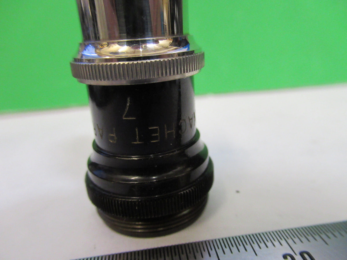 ANTIQUE NACHET PARIS "7" OBJECTIVE LENS MICROSCOPE PART AS PICTURED X2-A-28