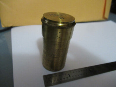Carl Zeiss AG Jena "B" Empty Brass Objective Can Microscope