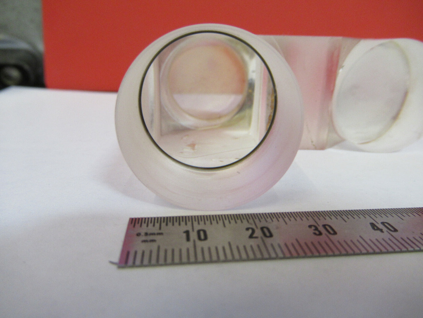 Reichert Head Glass Prism cloudy Microscope Part