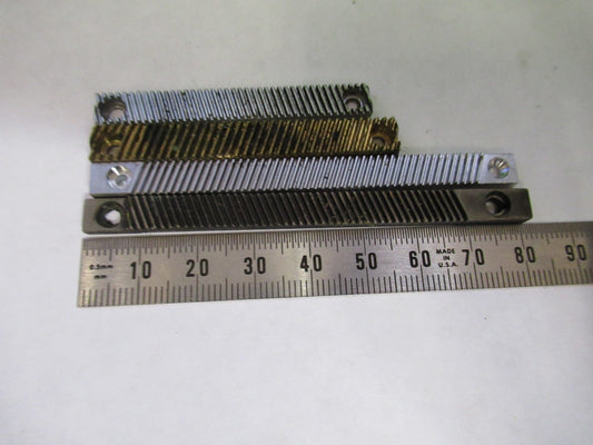 LOT 4 PIECES RACK GEAR BAUSCH LOMB AO SPENCER MICROSCOPE PART AS PICTURE U8-A-36