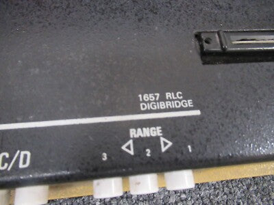 GENRAD GENERAL RADIO 1657 RLC DIGIBRIDGE ELECTRONIC METER AS PICTURED &TC-4