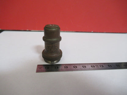 ANTIQUE BRASS ERNST LEITZ GERMANY OBJECTIVE MICROSCOPE PART AS PICTURED &S9-A-57