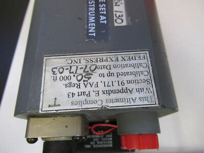 KOLLSMAN ALTIMETER PRESSURE INDICATOR A436171001 UNTESTED AS PICTURED &29-A-51
