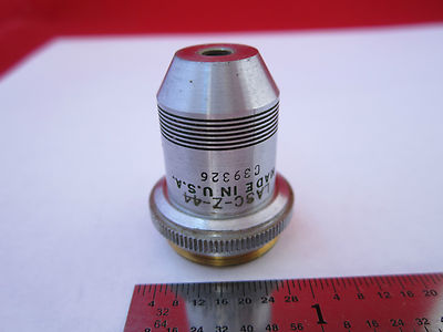 OPTICAL MICROSCOPE PART OBJECTIVE SPENCER 10X OPTICS  BIN#7C mxiii