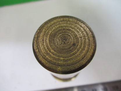 ANTIQUE BRASS OBJECTIVE 3in LENS HENRY CROUCH UK MICROSCOPE PART F8-B-27