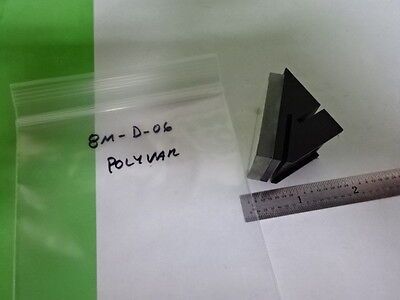 MICROSCOPE PART POLYVAR REICHERT LEICA MOUNTED MIRROR OPTICS AS IS BIN#8M-D-06