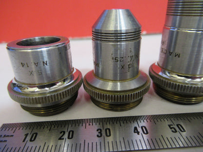 LOT AO AMERICAN SPENCER OBJECTIVES OPTICS MICROSCOPE PART AS PICTURED S4-B-77
