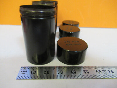 BAUSCH LOMB LOT  EMPTY OBJECTIVE CANS MICROSCOPE PART AS PICTURED &P5-A-64