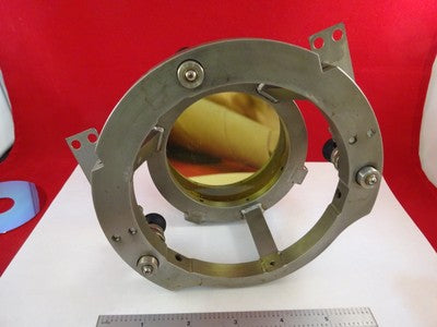LARGE MIL SPEC OPTICAL MOUNTED ZERODUR MIRROR LASER OPTICS AS IS BIN#M3-B-06