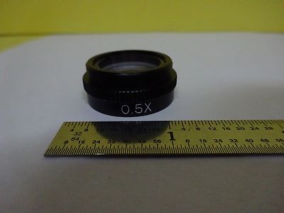 OPTICAL MICROSCOPE PART OBJECTIVE 0.5X OPTICS AS IS BIN#4V-FL-06