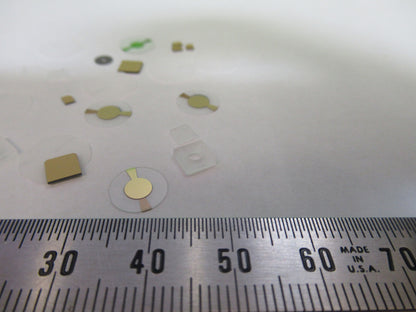 Lot Blanks Piezoelectric Quartz Crystal X-y-cut Gold Coated Piezo Sensor