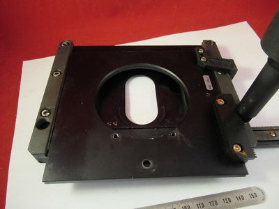 ZEISS AXIOSTAR STAGE TABLE MICROMETER MICROSCOPE PART OPTICS AS PICTURED FT-2-31