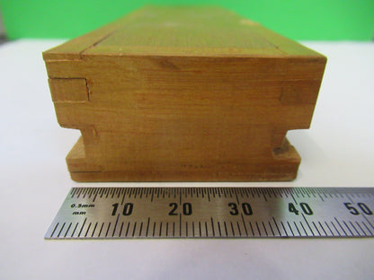 ANTIQUE SEIBERT WOOD SAMPLE CONTAINER MICROSCOPE PART AS PICTURED #R1-B-36