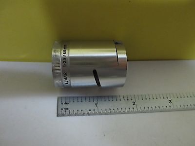 MIKROSKOPTEIL OBJEKTIV LEITZ ELMAR 2.8X [grob gebogen] OPTIK WIE BESEHEN BIN#T9-15
